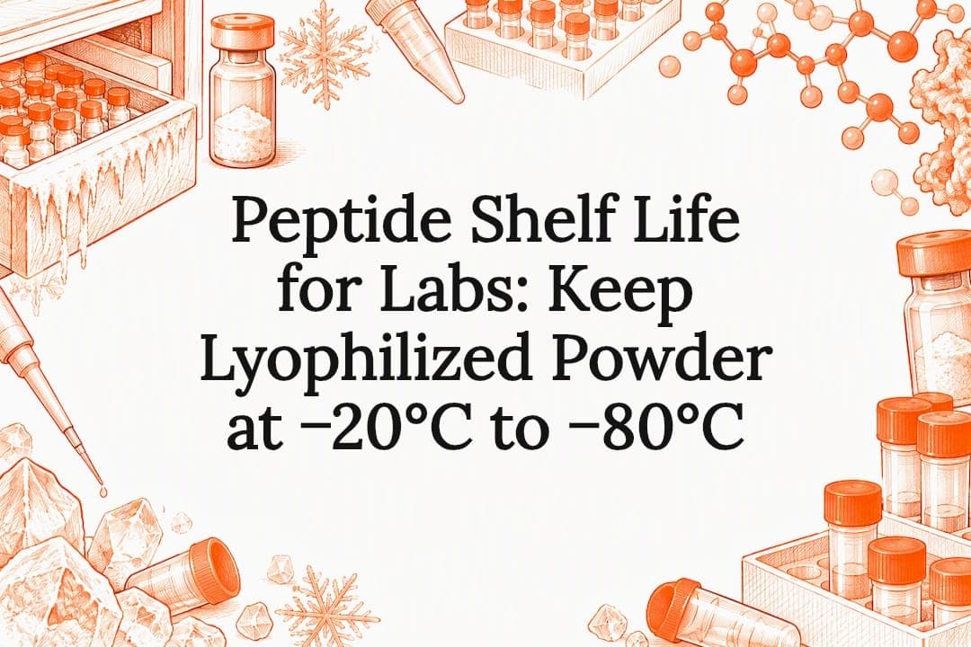 Peptide Shelf Life for Labs: Keep Lyophilized Powder at −20°C to −80°C